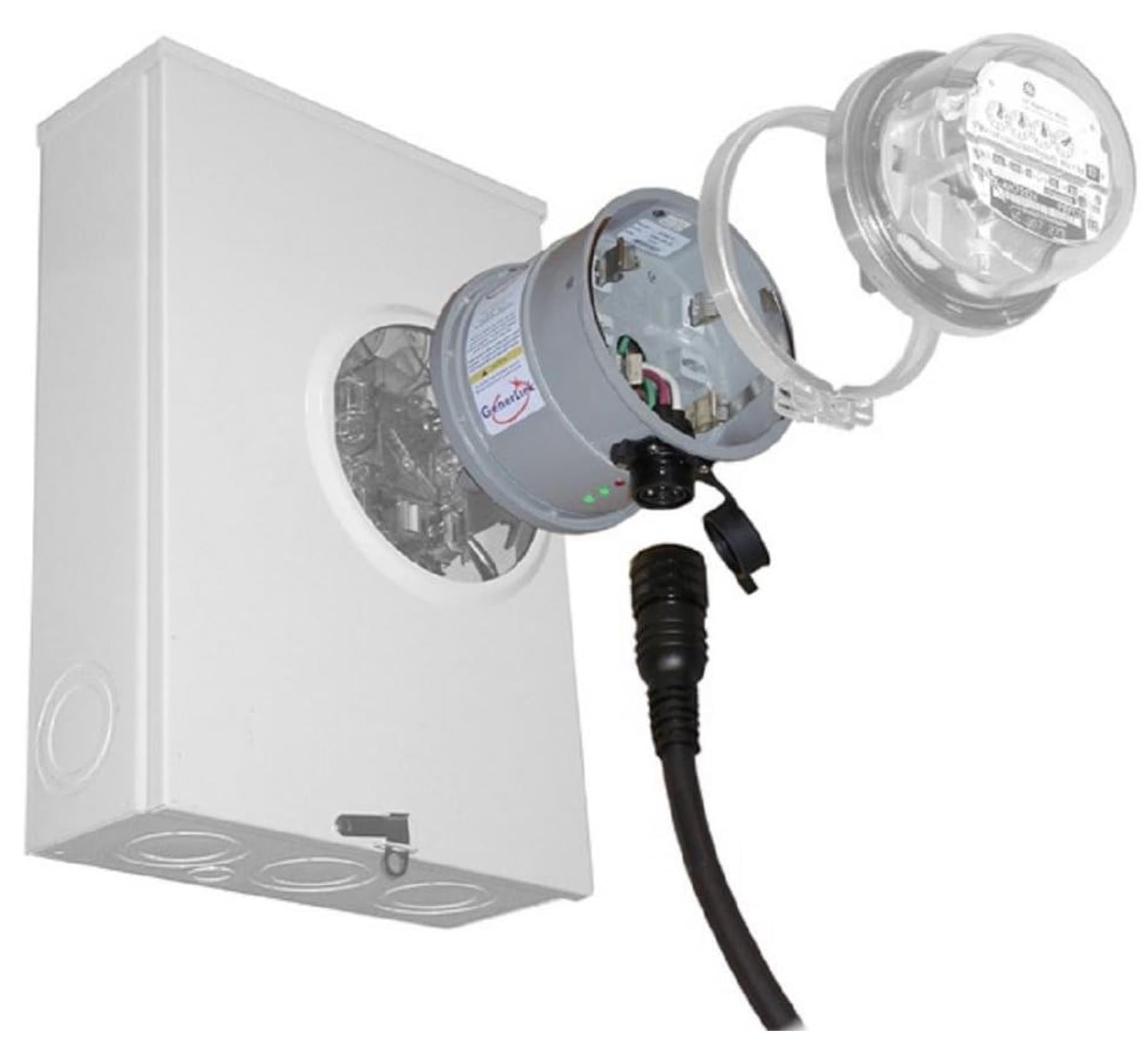 メモリー Naka2 Generlink 40A Non Surge Protected Transfer Switch, 40' Cord 30A